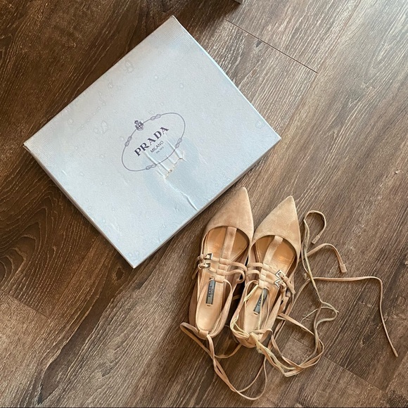 Prada pointed toe straps flats - Picture 2 of 4